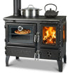 EEK A - Panorama-Holzherd Modell 214-3D links mit 6,04kW - Viel Gusseisen!