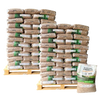 Premium-Holzpellets – 2 Paletten – 130 Säcke, 1950 kg
