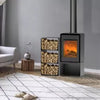 Holzofen Domino mit 3-stufigem Holzfach – 8,5 kW